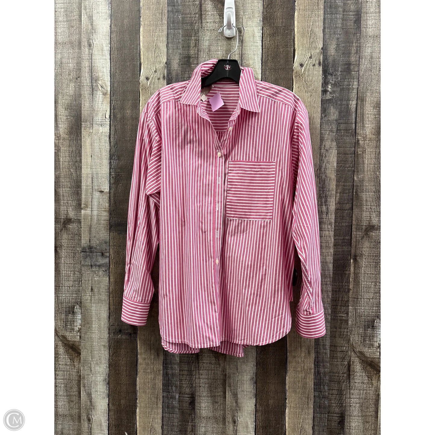 Top Long Sleeve By Loft In Striped Pattern, Size: Xs