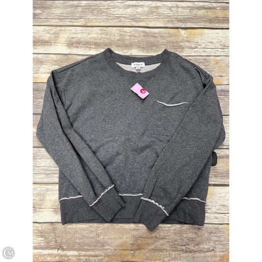 Sweatshirt Crewneck By Evereve In Grey, Size: S