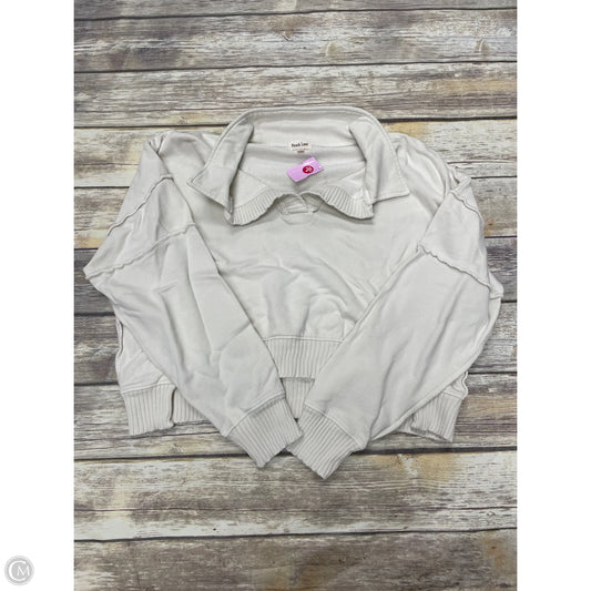 Sweatshirt Collar By Peach Love Cream California In Ivory, Size: S