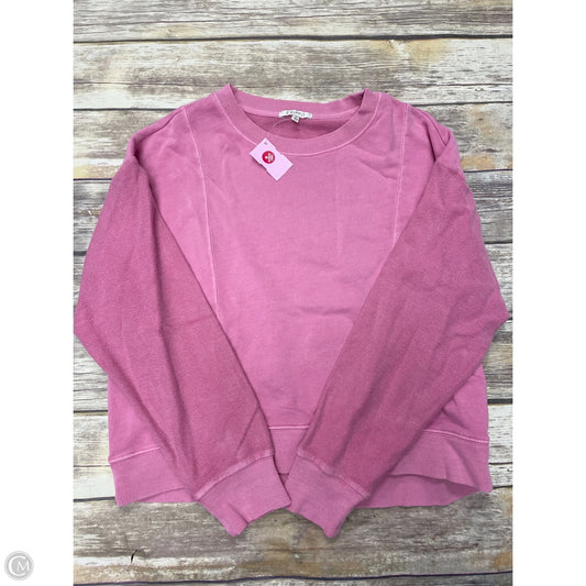 Sweatshirt Crewneck By Z Supply In Pink, Size: S