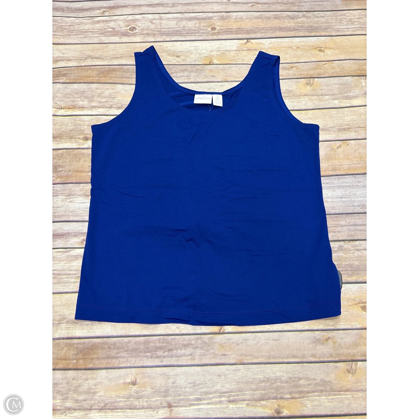 Top Sleeveless Basic By Chicos In Blue, Size: L