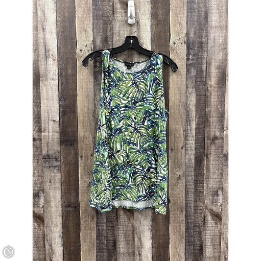 Top Sleeveless By J. Jill In Green, Size: M