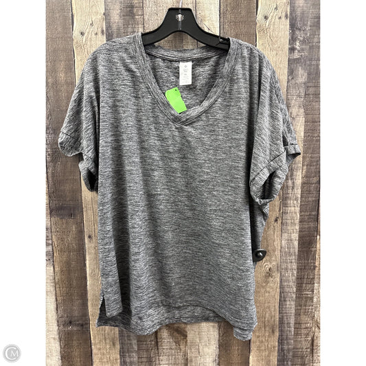 Athletic Top Short Sleeve By Members Mark In Grey, Size: Xl
