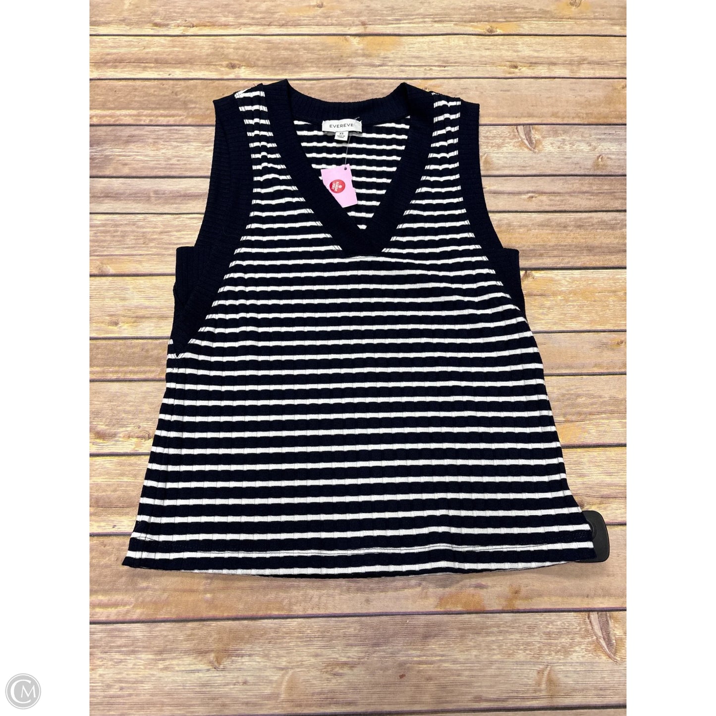 Tank Top By Evereve In Blue & White, Size: Xs