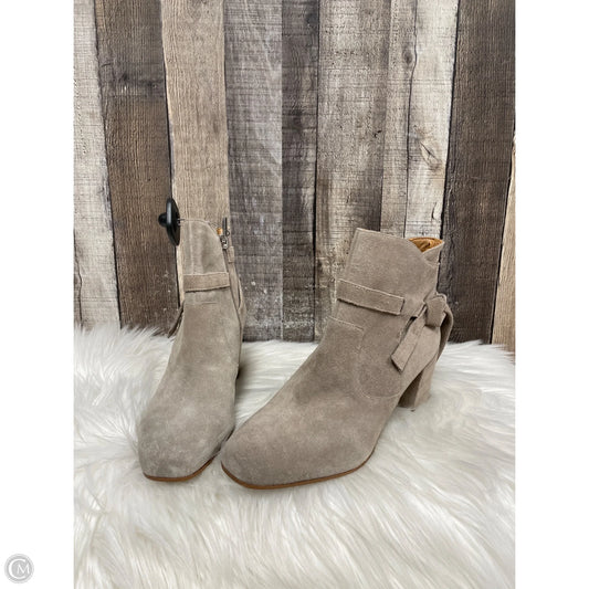 Boots Ankle Heels By Franco Sarto In Brown, Size: 7