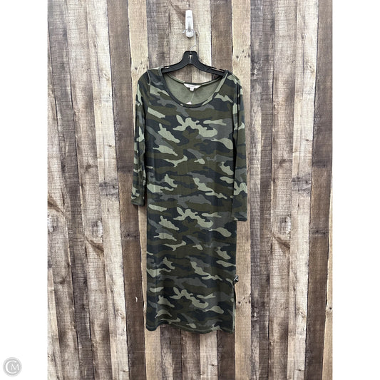 Dress Casual Maxi By Bb Dakota In Camouflage Print, Size: Xs