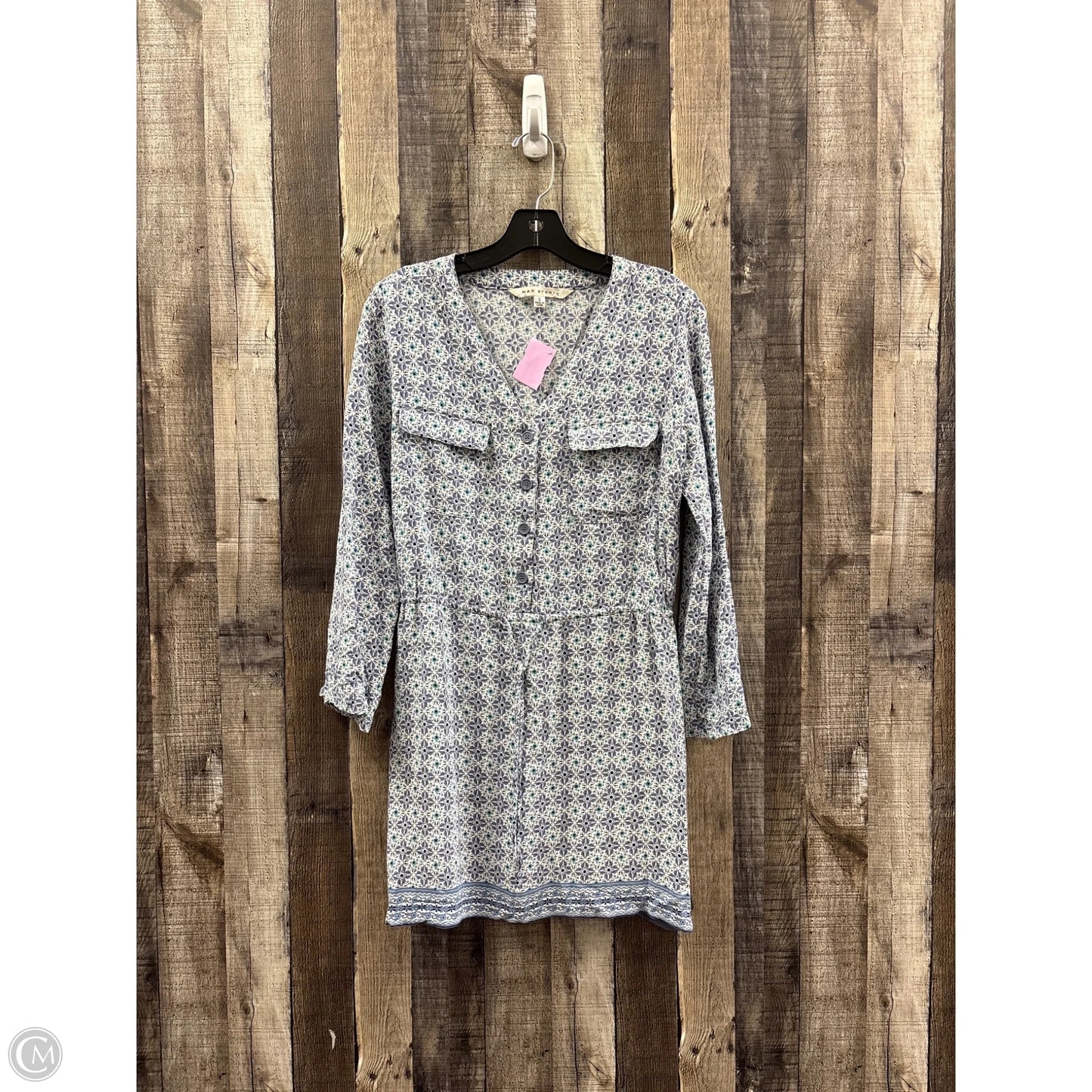 Dress Casual Short By Max Studio In Blue, Size: S