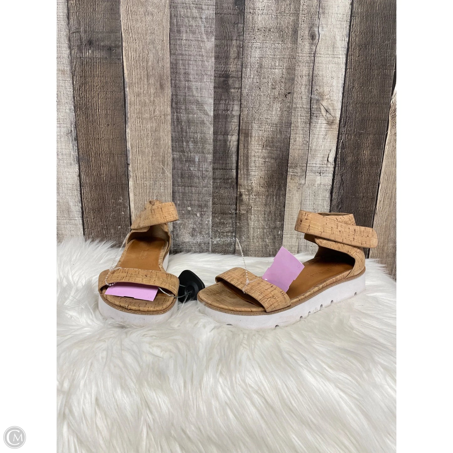 Sandals Heels Platform By Gentle Souls In Brown, Size: 7