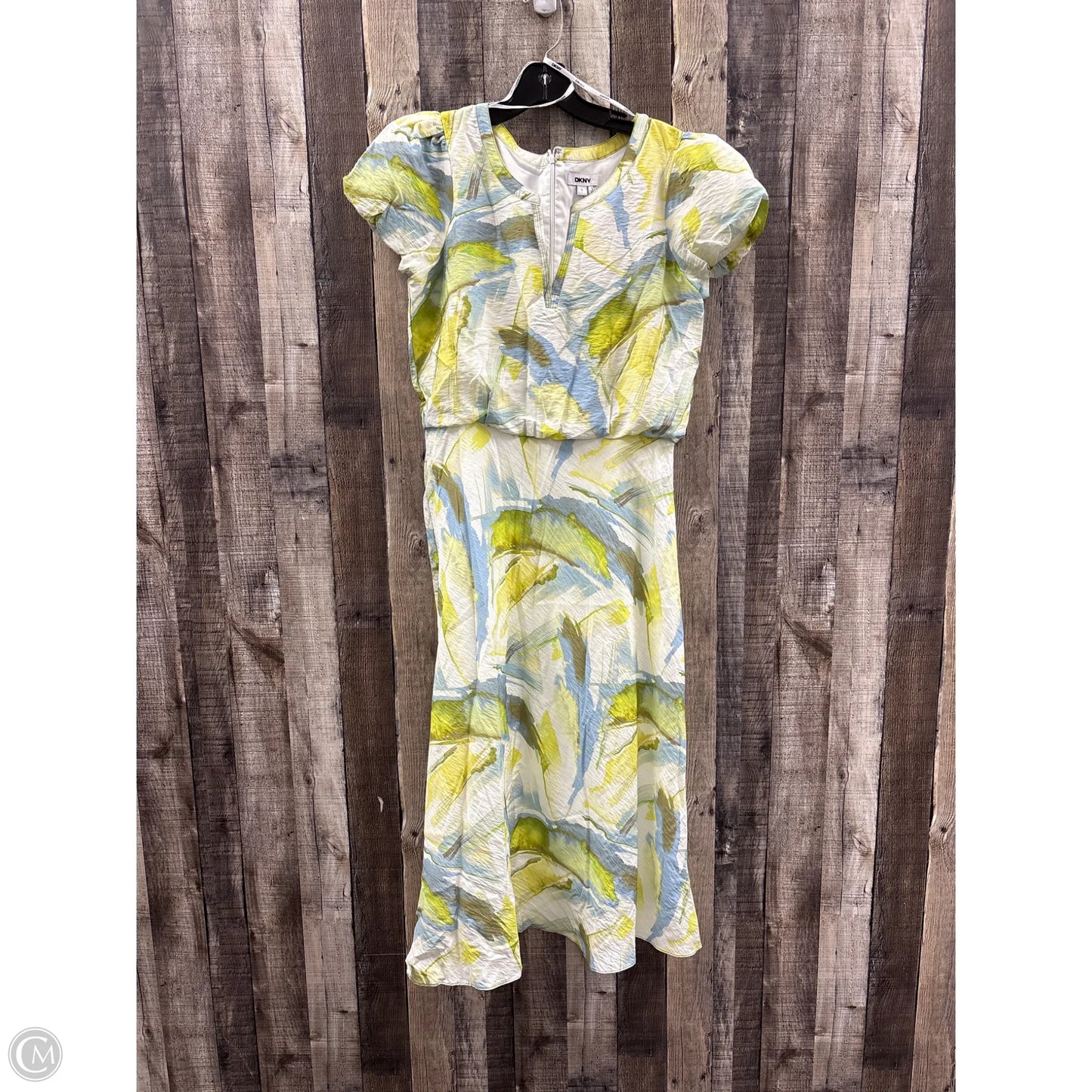Dress Casual Maxi By Dkny In Green, Size: S