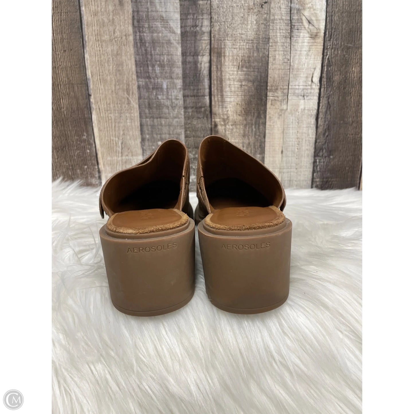 Shoes Heels Block By Aerosoles In Brown, Size: 10