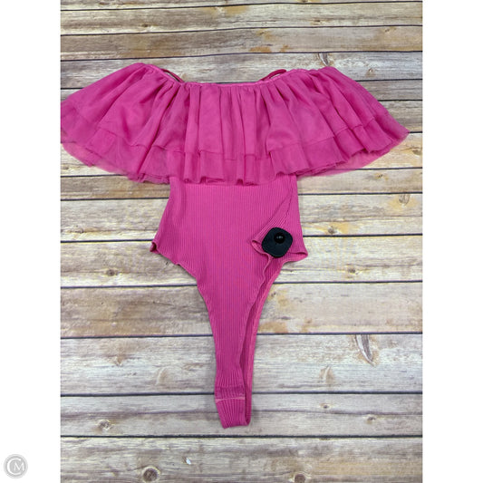 Bodysuit By Willow & Root In Pink, Size: M