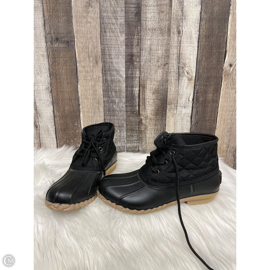 Boots Rain By St Johns Bay In Black, Size: 7