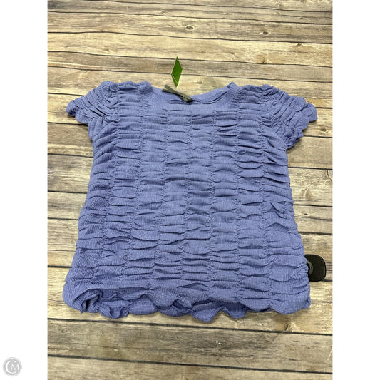 Top Short Sleeve By Anthropologie In Purple, Size: S