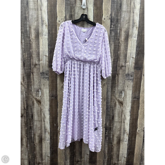 Dress Casual Maxi By Chicsoul In Purple, Size: 1x