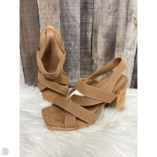 Shoes Heels Block By Torrid In Brown, Size: 7.5