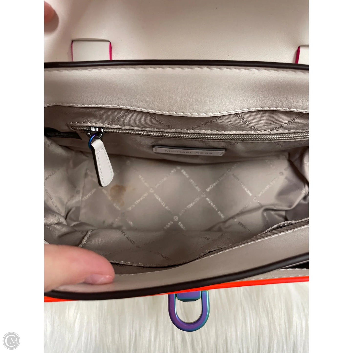 Crossbody Designer By Michael Kors, Size: Medium
