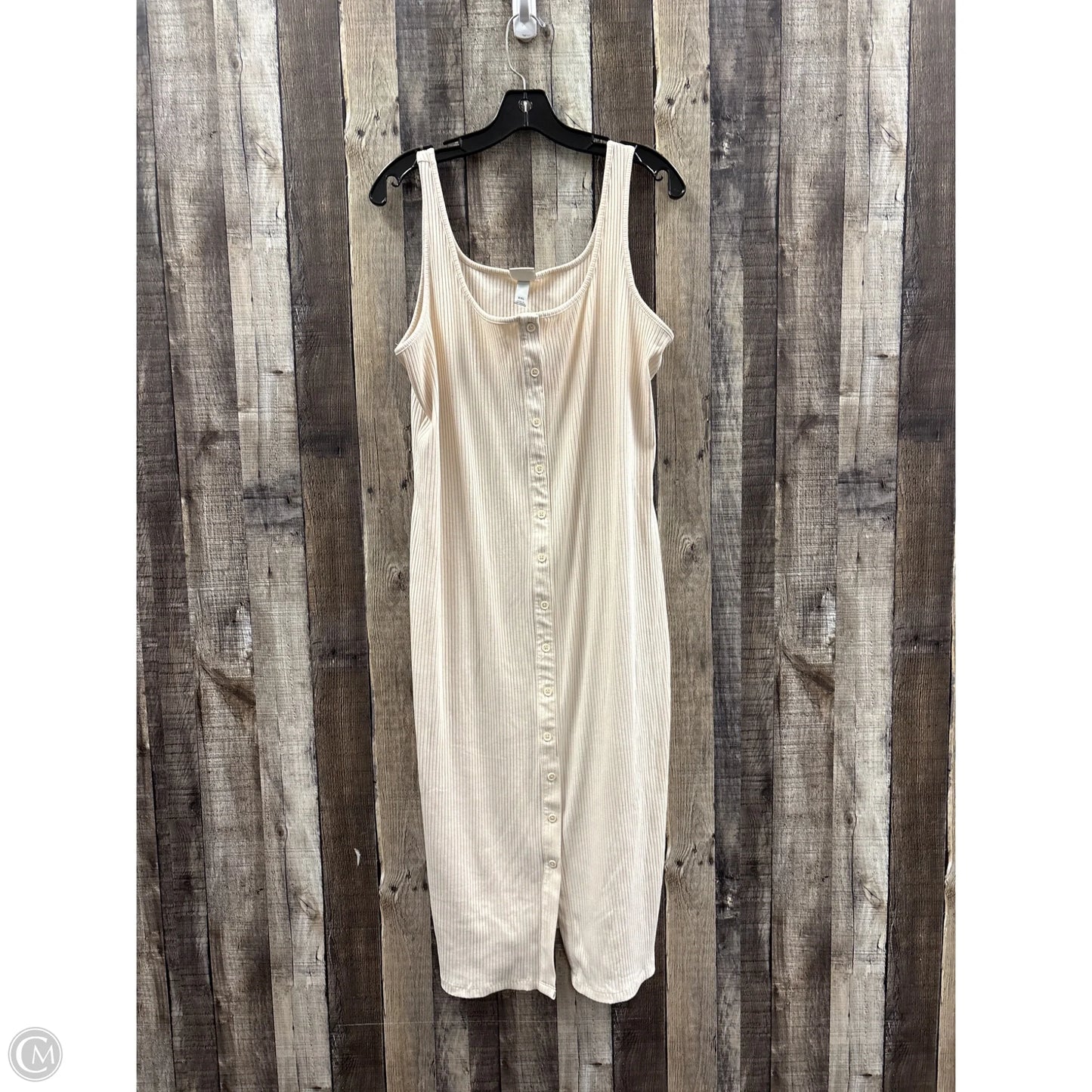 Dress Casual Midi By A New Day In Cream, Size: Xxl