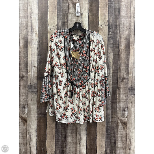 Top Long Sleeve By Style And Co Collection Women In Multi-colored, Size: 2x