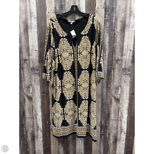 Dress Casual Short By Sandra Darren In Black, Size: 3x