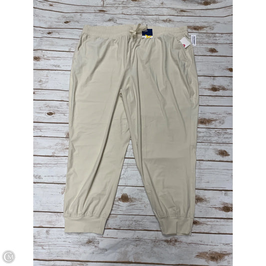 Athletic Pants By Old Navy In Cream, Size: 3x