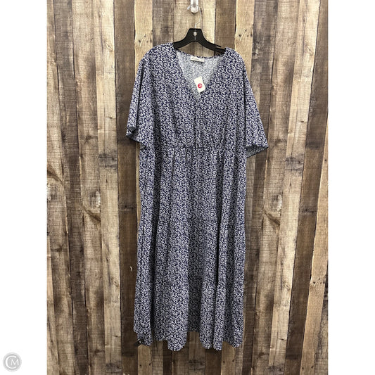 Dress Casual Maxi By Cmf In Blue, Size: 3x