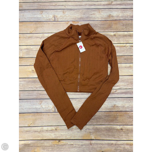 Athletic Jacket By Forever 21 In Orange, Size: M