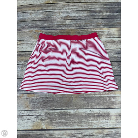 Skirt Mini & Short By Chicos In Striped Pattern, Size: Xl