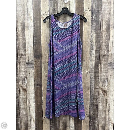 Dress Casual Midi By Chicos In Multi-colored, Size: Xl