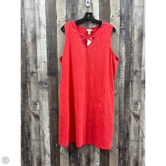 Dress Casual Short By Chicos In Red, Size: Xl