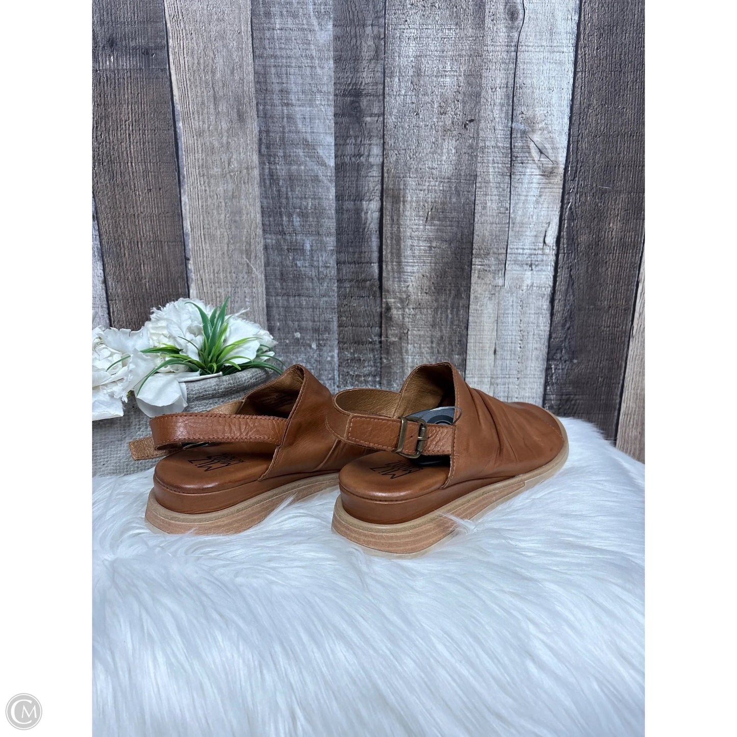 Sandals Heels Platform By Miz Mooz In Brown, Size: 7