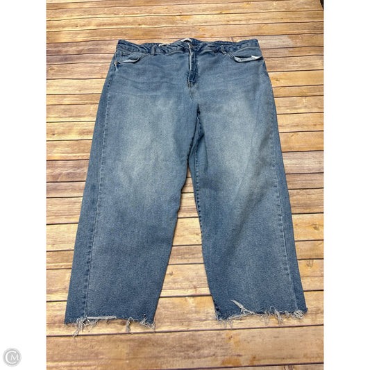 Jeans Straight By Ava & Viv In Blue Denim, Size: 26
