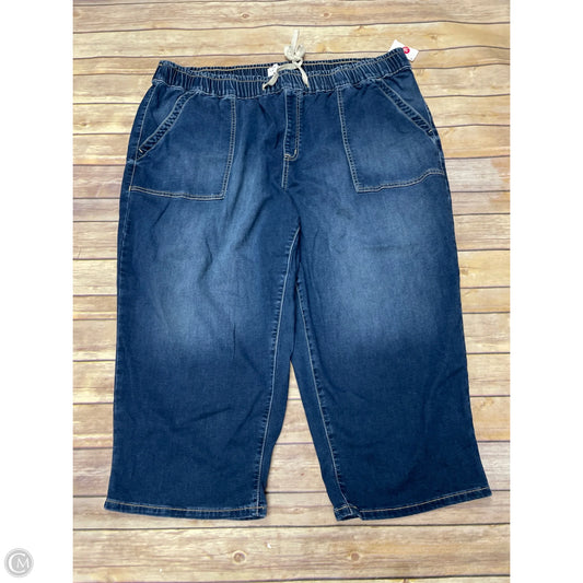 Jeans Cropped By Lane Bryant In Blue Denim, Size: 24