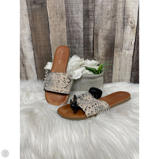 Sandals Flats By Madden Girl In Brown, Size: 8