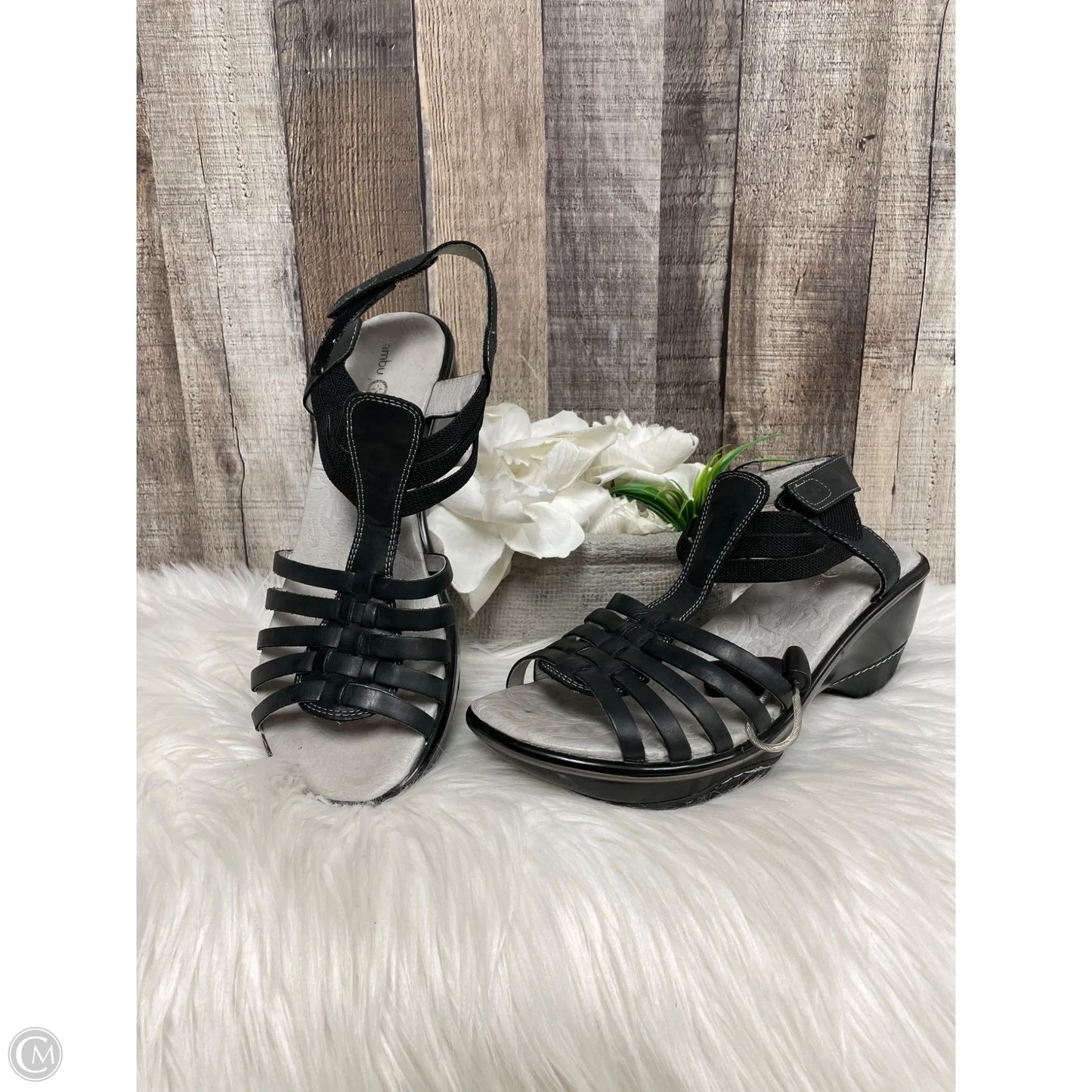 Sandals Heels Block By Jambu In Black, Size: 9