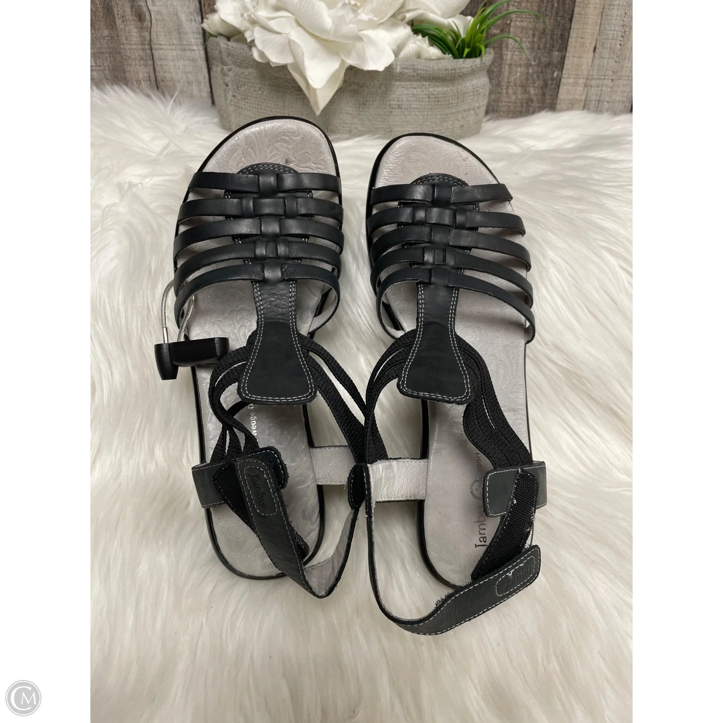 Sandals Heels Block By Jambu In Black, Size: 9