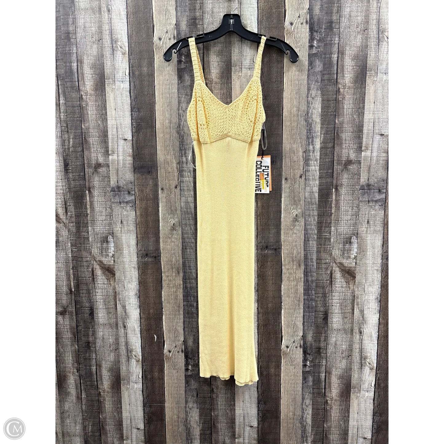 Dress Casual Midi By Future Collective In Yellow, Size: S
