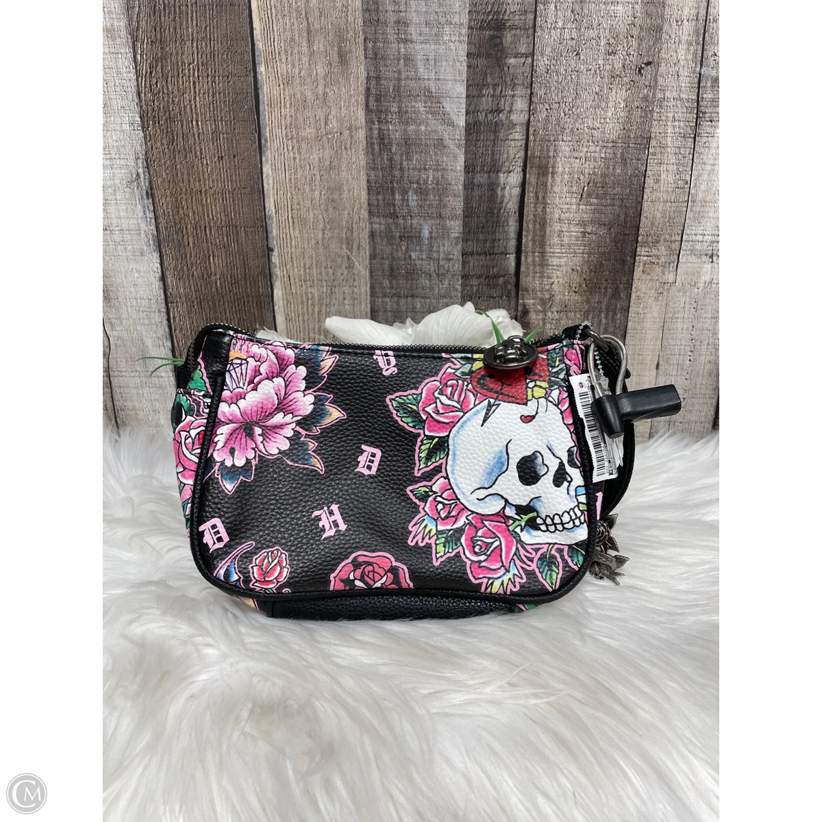 Handbag By Ed Hardy, Size: Small