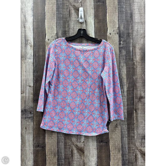 Top 3/4 Sleeve By Talbots In Multi-colored, Size: S