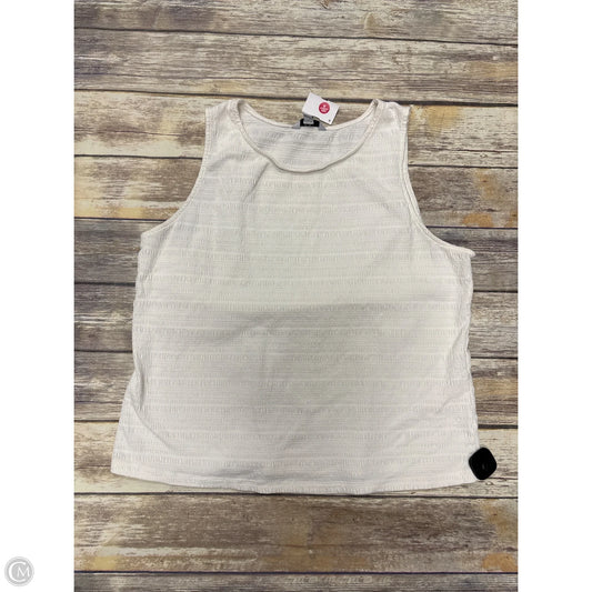 Tank Top By Croft And Barrow In White, Size: 2x