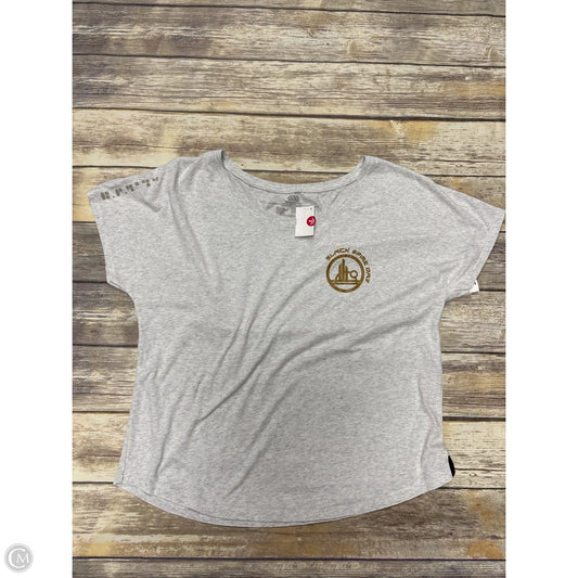Top Short Sleeve By Disney In Grey, Size: Xl