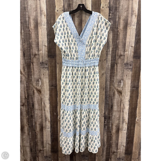 Dress Casual Maxi By Rachel Zoe In Blue & White, Size: L