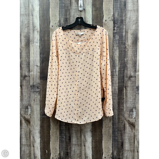Top Long Sleeve By Loft In Orange, Size: L
