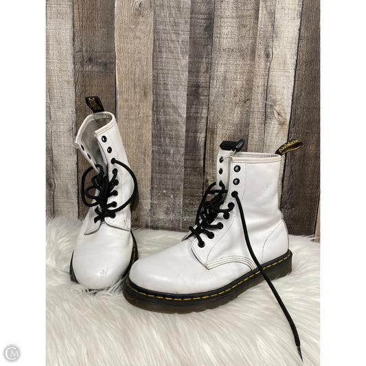 Boots Leather By Dr Martens In White, Size: 8