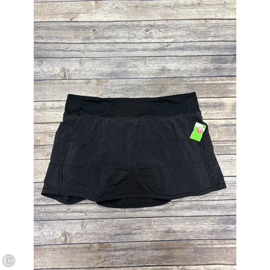 Athletic Skort By Lululemon In Black, Size: 12