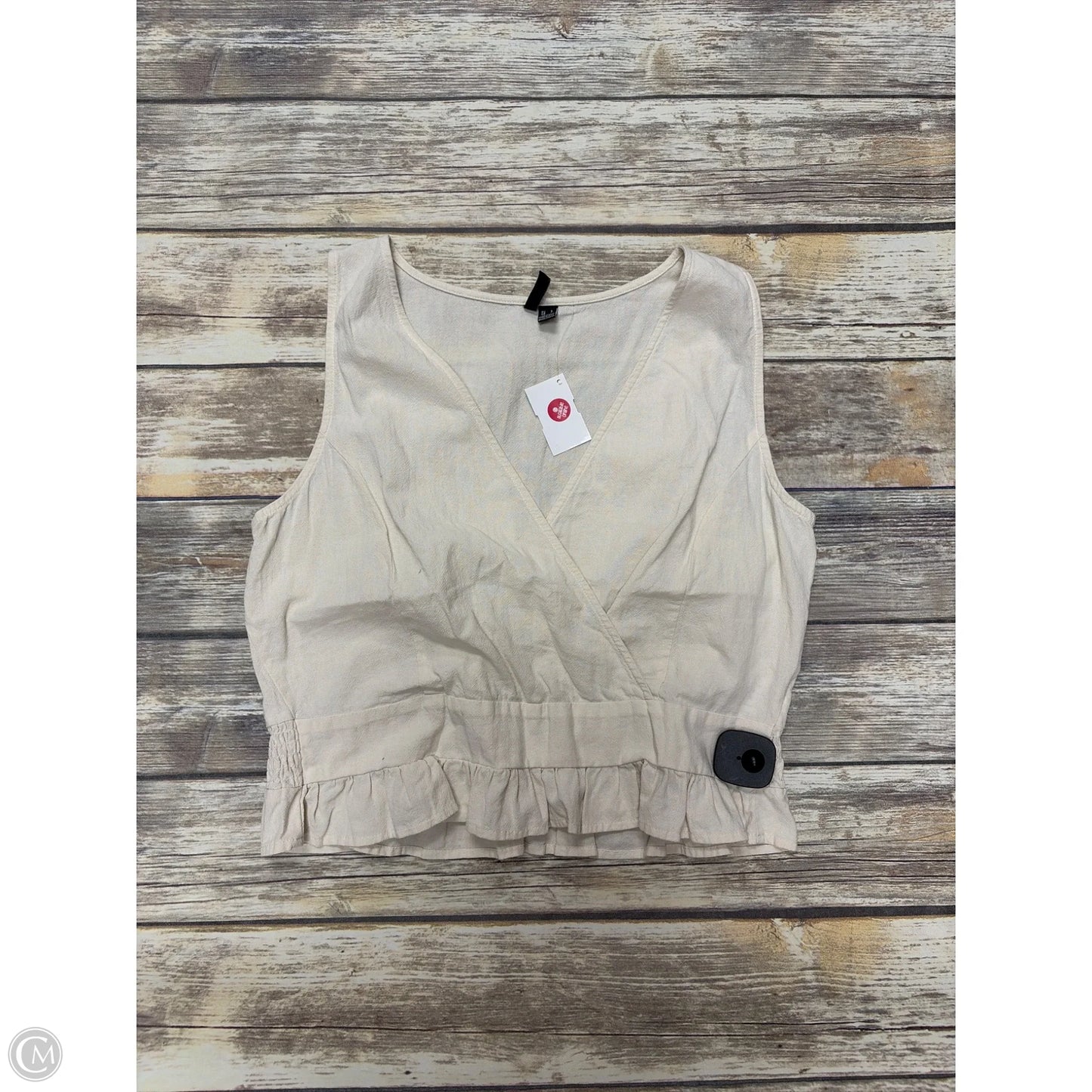 Tank Top By Vero Moda In Cream, Size: L