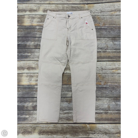 Jeans Straight By Loft In Cream, Size: 8