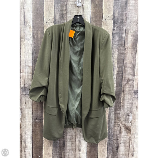 Blazer By Boohoo Boutique In Green, Size: Xl