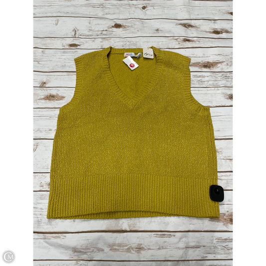 Vest Sweater By Free People In Yellow, Size: M