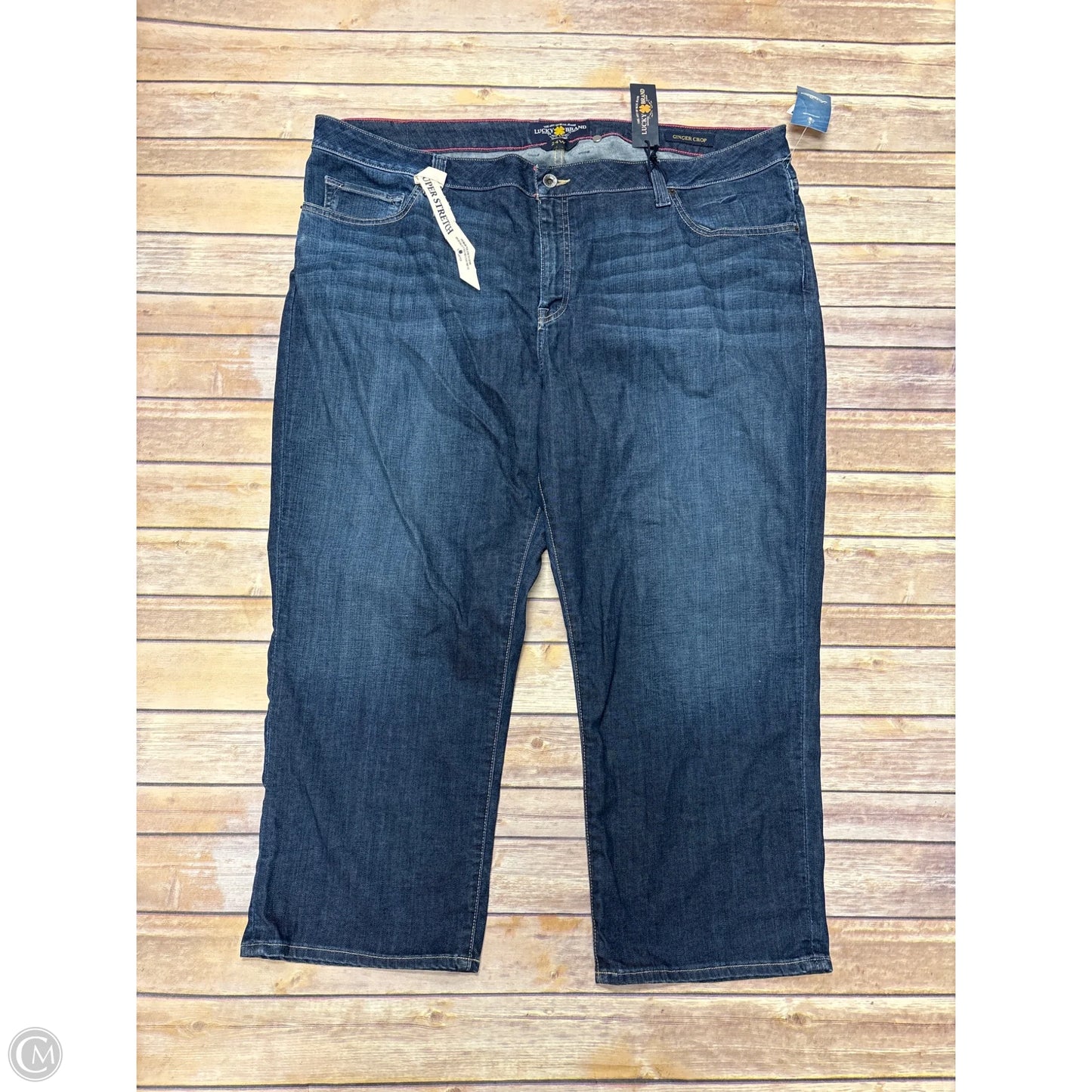 Jeans Straight By Lucky Brand In Blue Denim, Size: 24