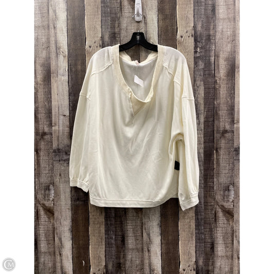 Top Long Sleeve By Free People In White, Size: M